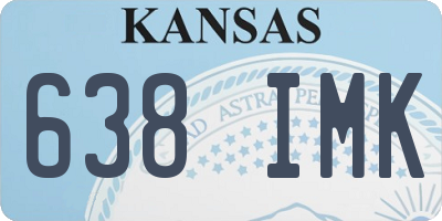 KS license plate 638IMK