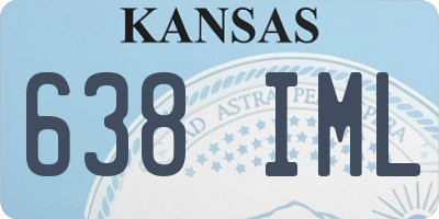 KS license plate 638IML