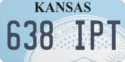 KS license plate 638IPT