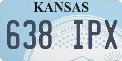 KS license plate 638IPX