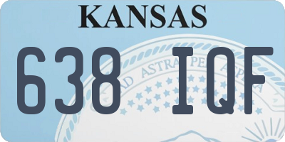KS license plate 638IQF