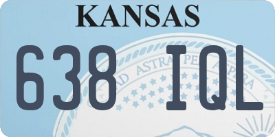 KS license plate 638IQL