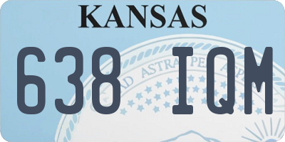 KS license plate 638IQM