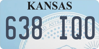 KS license plate 638IQO