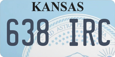KS license plate 638IRC