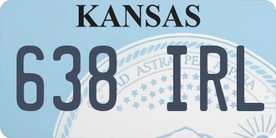 KS license plate 638IRL