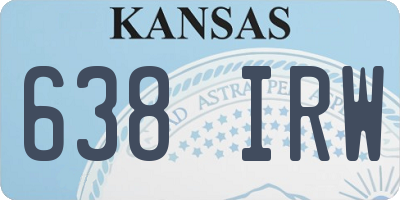 KS license plate 638IRW