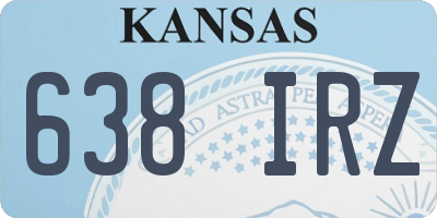 KS license plate 638IRZ