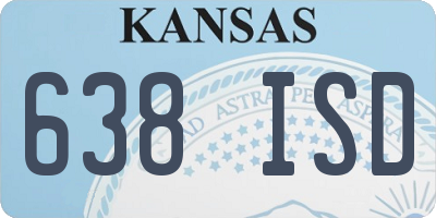 KS license plate 638ISD