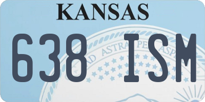 KS license plate 638ISM