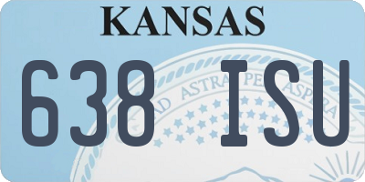 KS license plate 638ISU