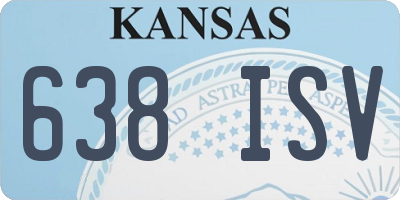 KS license plate 638ISV