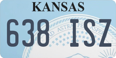 KS license plate 638ISZ