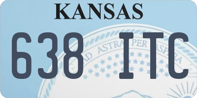 KS license plate 638ITC
