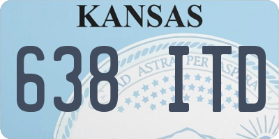 KS license plate 638ITD