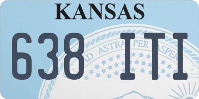 KS license plate 638ITI