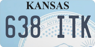 KS license plate 638ITK