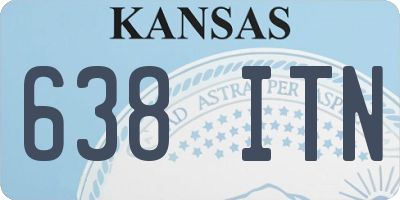 KS license plate 638ITN