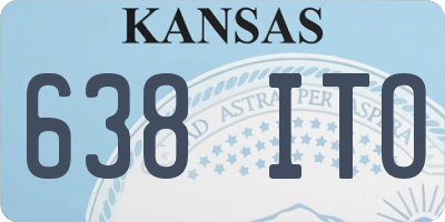 KS license plate 638ITO