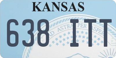 KS license plate 638ITT