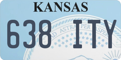 KS license plate 638ITY
