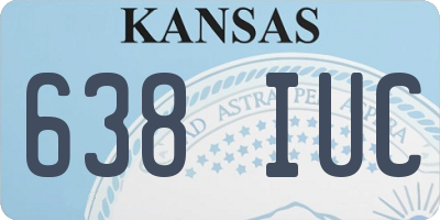 KS license plate 638IUC