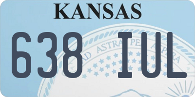 KS license plate 638IUL
