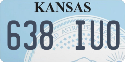 KS license plate 638IUO