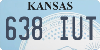 KS license plate 638IUT