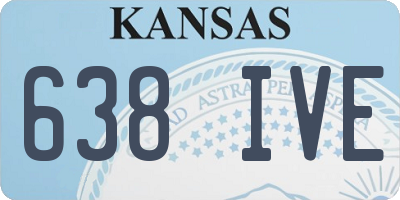 KS license plate 638IVE
