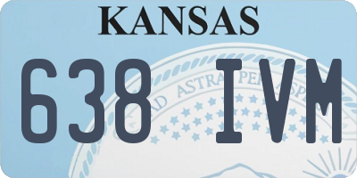 KS license plate 638IVM