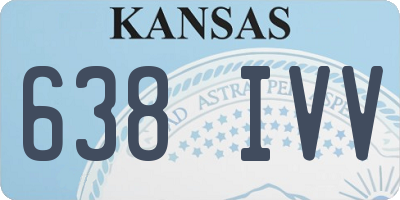 KS license plate 638IVV