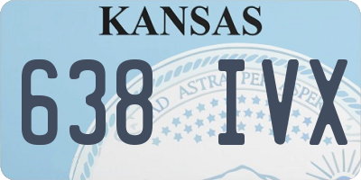 KS license plate 638IVX