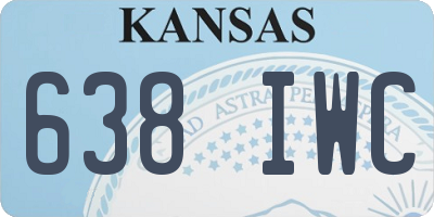 KS license plate 638IWC