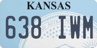KS license plate 638IWM