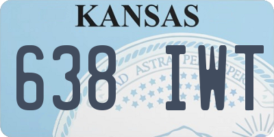 KS license plate 638IWT