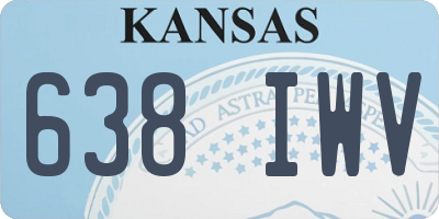 KS license plate 638IWV