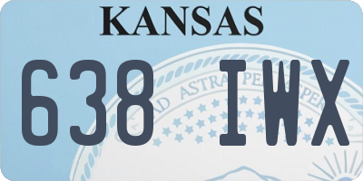 KS license plate 638IWX