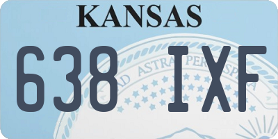 KS license plate 638IXF