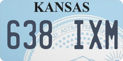 KS license plate 638IXM