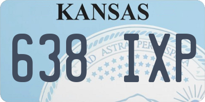 KS license plate 638IXP
