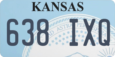 KS license plate 638IXQ