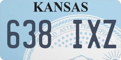 KS license plate 638IXZ