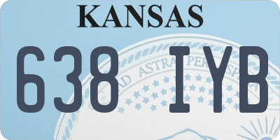 KS license plate 638IYB
