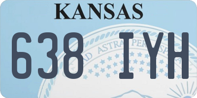 KS license plate 638IYH