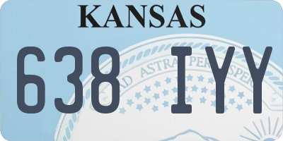 KS license plate 638IYY