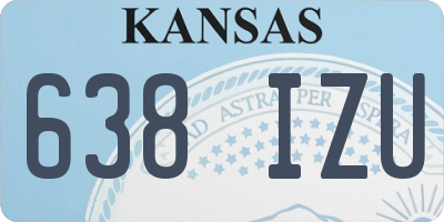 KS license plate 638IZU