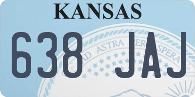 KS license plate 638JAJ