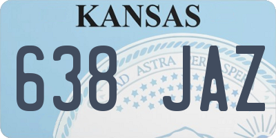 KS license plate 638JAZ