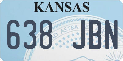 KS license plate 638JBN